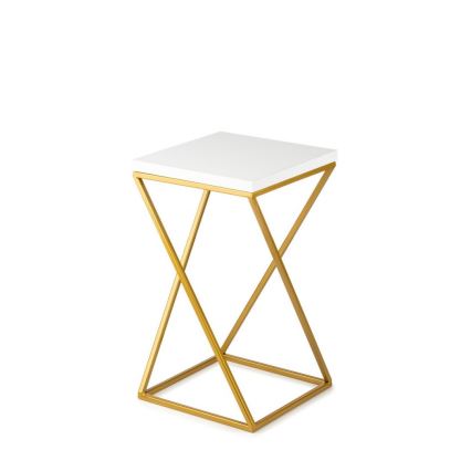 Blomstativ LOFT 40x24 cm guld/hvid