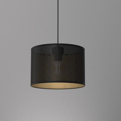 Loftlampe på kabel LOFT SHADE 1xE27/60W/230V Ø 25 cm sort/guld