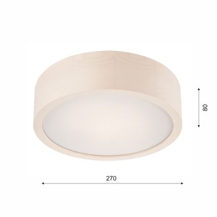 Loftlampe 1xE27/60W/230V fyrretræ 
