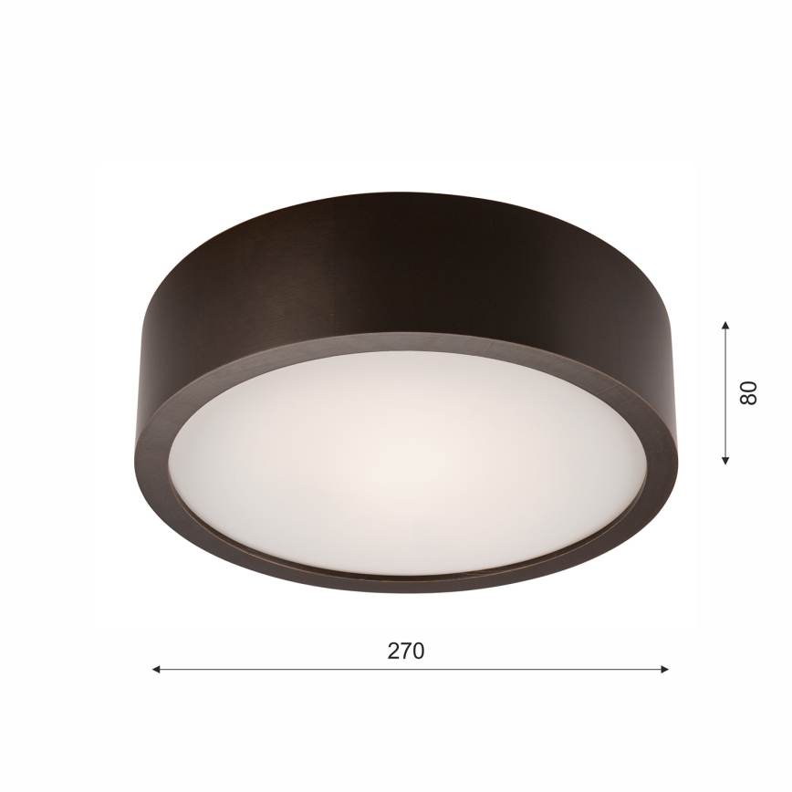 Loftlampe 1xE27/60W/230V fyrretræ