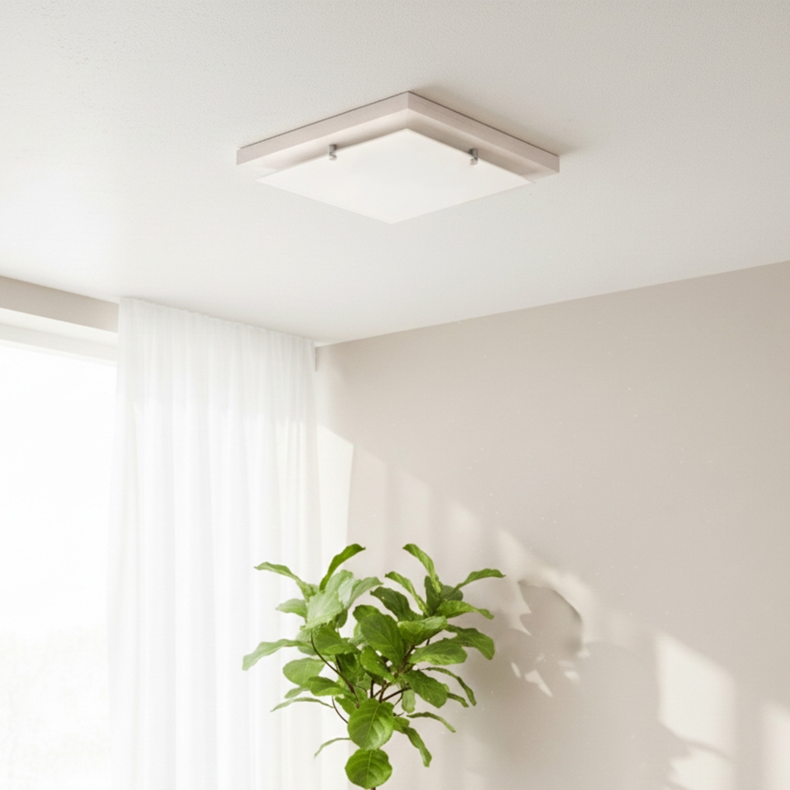 Loftlampe 1xE27/60W/230V bøg