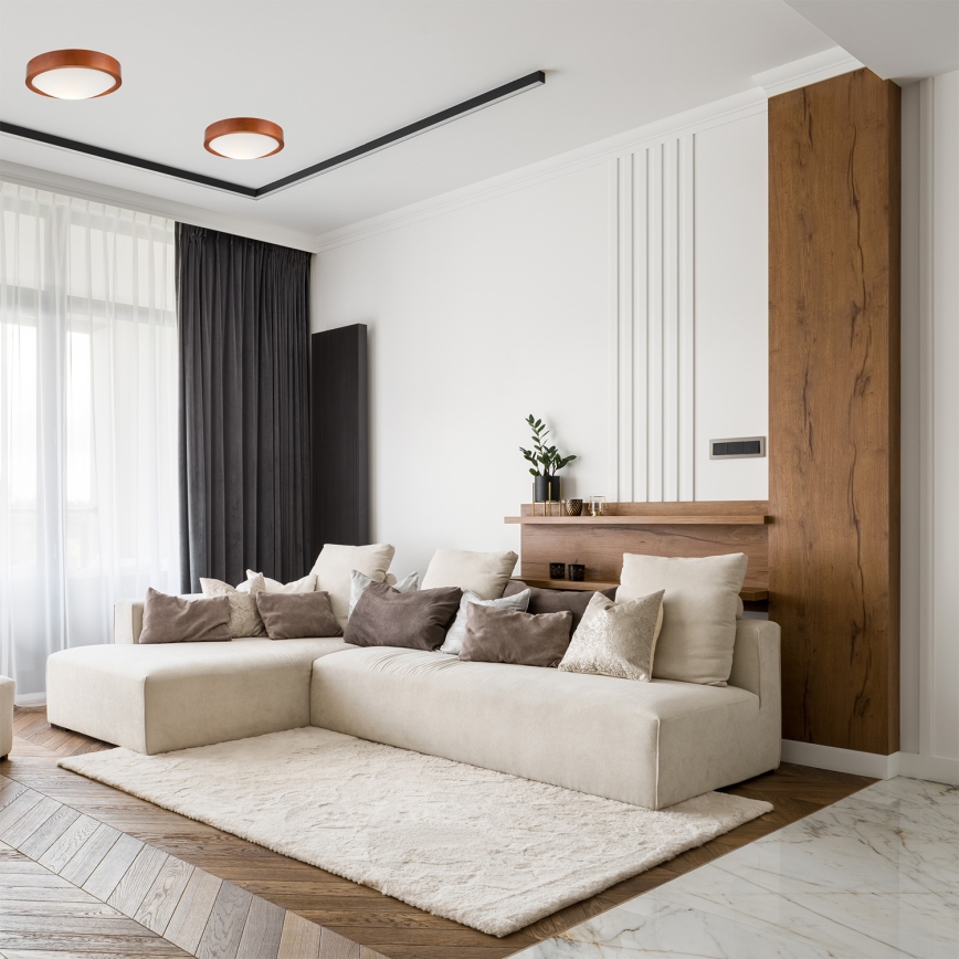 Loftlampe 1xE27/60W/230V fyrretræ