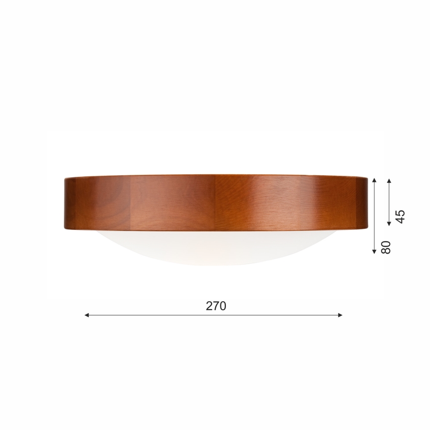 Loftlampe 1xE27/60W/230V fyrretræ