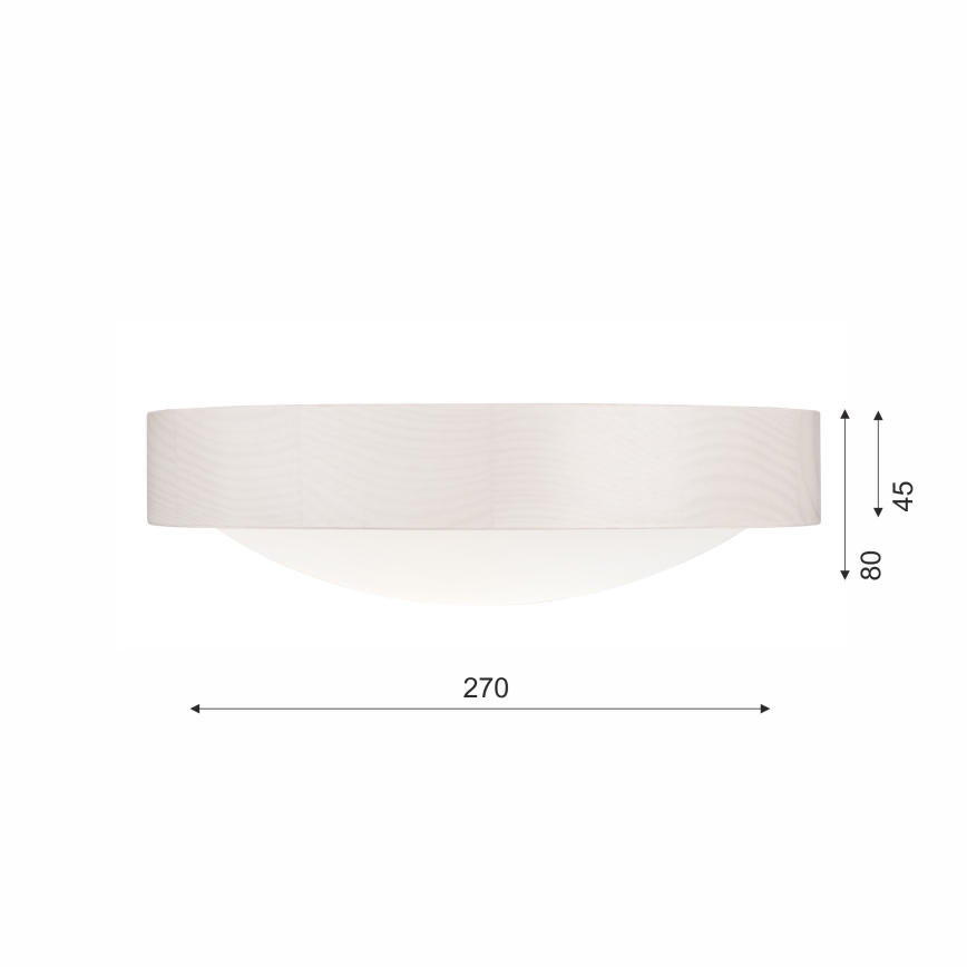 Loftlampe 1xE27/60W/230V fyrretræ