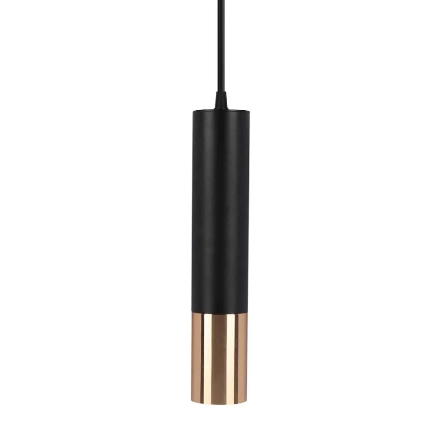 Loftlampe 1xGU10/35W/230V 30 cm sort/gylden