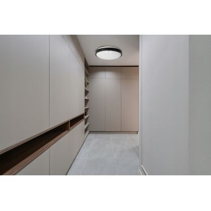 Loftlampe 2xE27/40W/230V, Ø 29,5 cm, sort