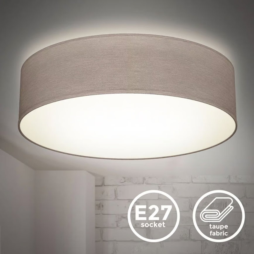 Loftlampe 2xE27/40W/230V Ø 38 cm beige