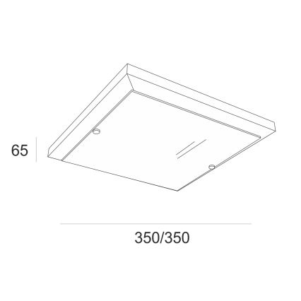 Loftlampe 2xE27/60W/230V fyrretræ - FSC certificeret