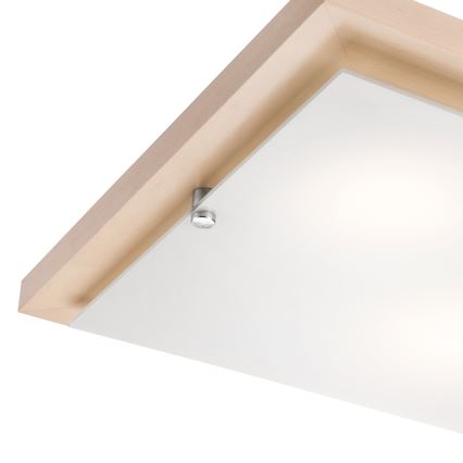 Loftlampe 2xE27/60W/230V bøg - FSC certificeret