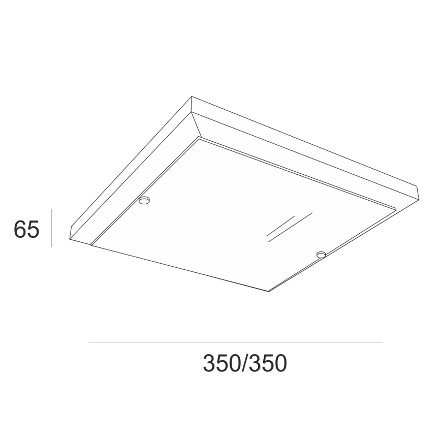 Loftlampe 2xE27/60W/230V bøg - FSC certificeret