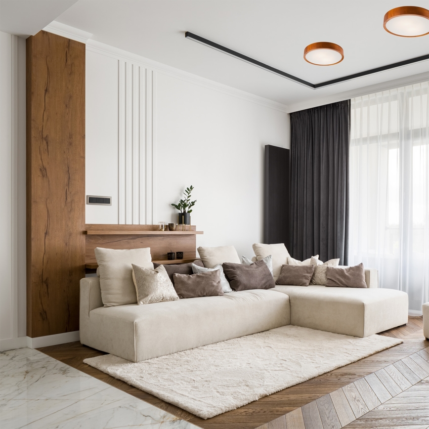 Loftlampe 2xE27/60W/230V fyrretræ
