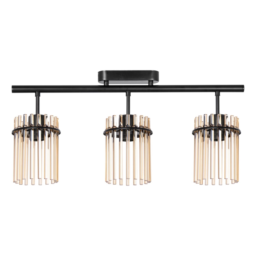 Loftlampe 3xE27/60W/230V sort/beige