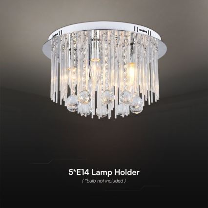 Loftlampe 5xE14/40W/230V diameter 40 cm