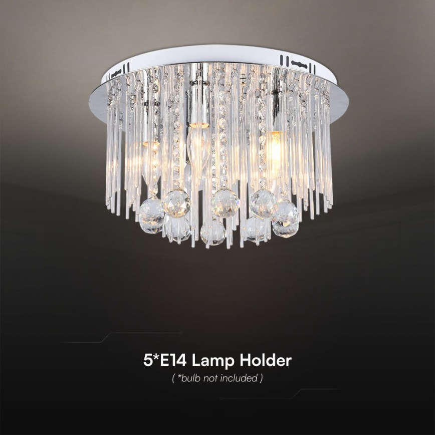 Loftlampe 5xE14/40W/230V diameter 40 cm
