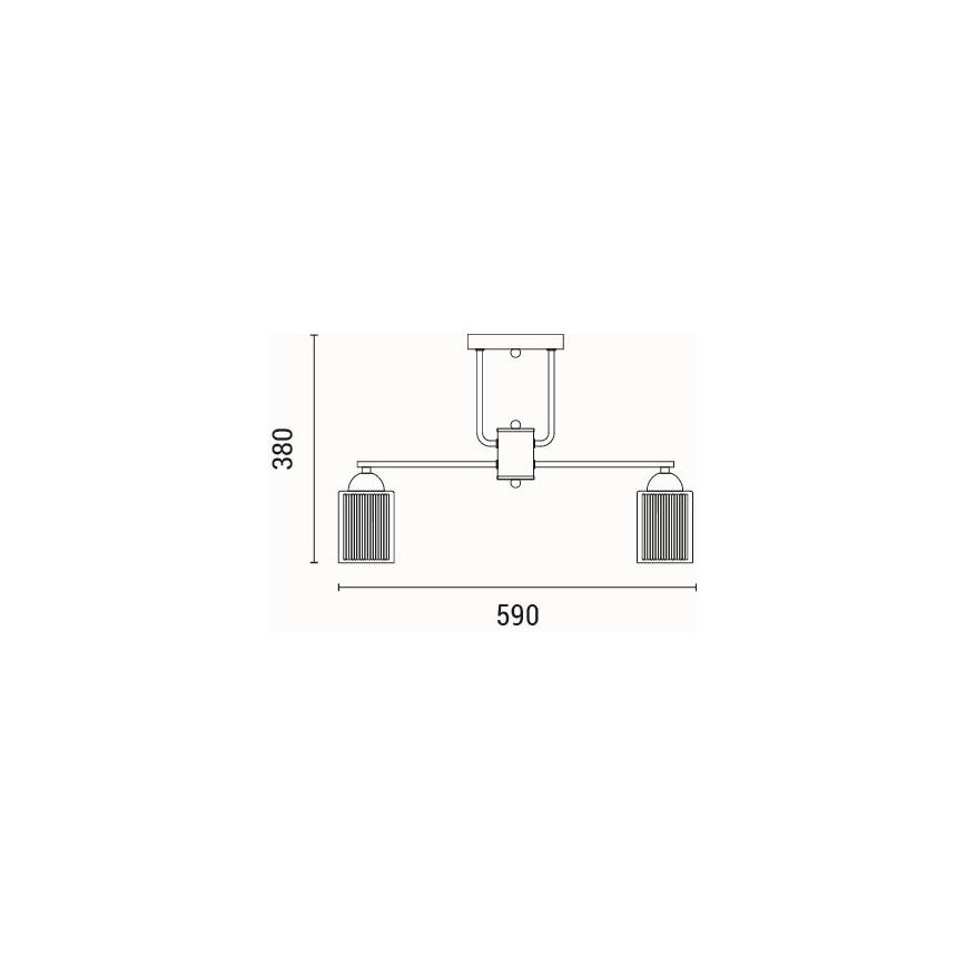 Loftlampe 5xE27/60W/230V
