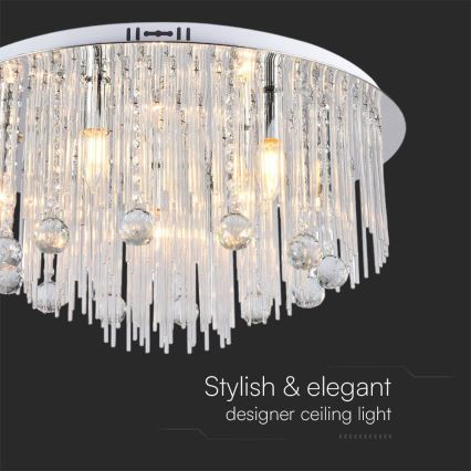 Loftlampe 9xE14/40W/230V diameter 60 cm
