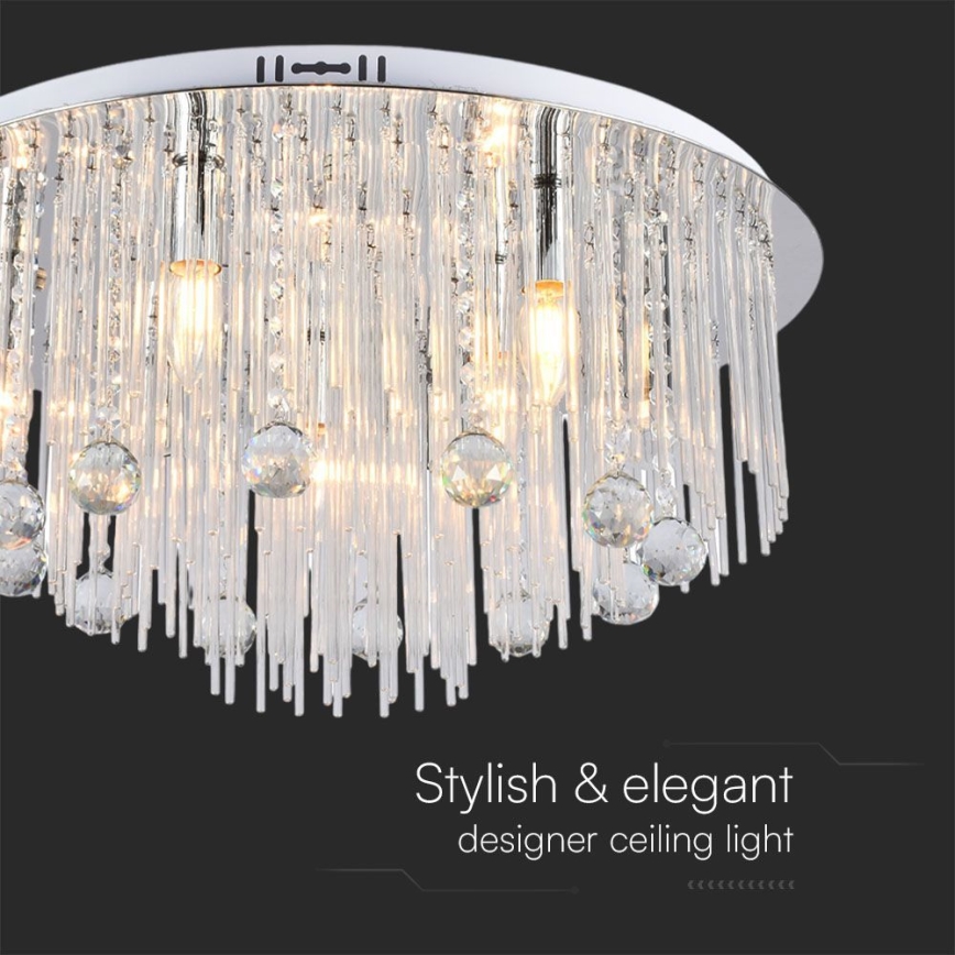 Loftlampe 9xE14/40W/230V diameter 60 cm
