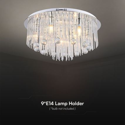 Loftlampe 9xE14/40W/230V diameter 60 cm