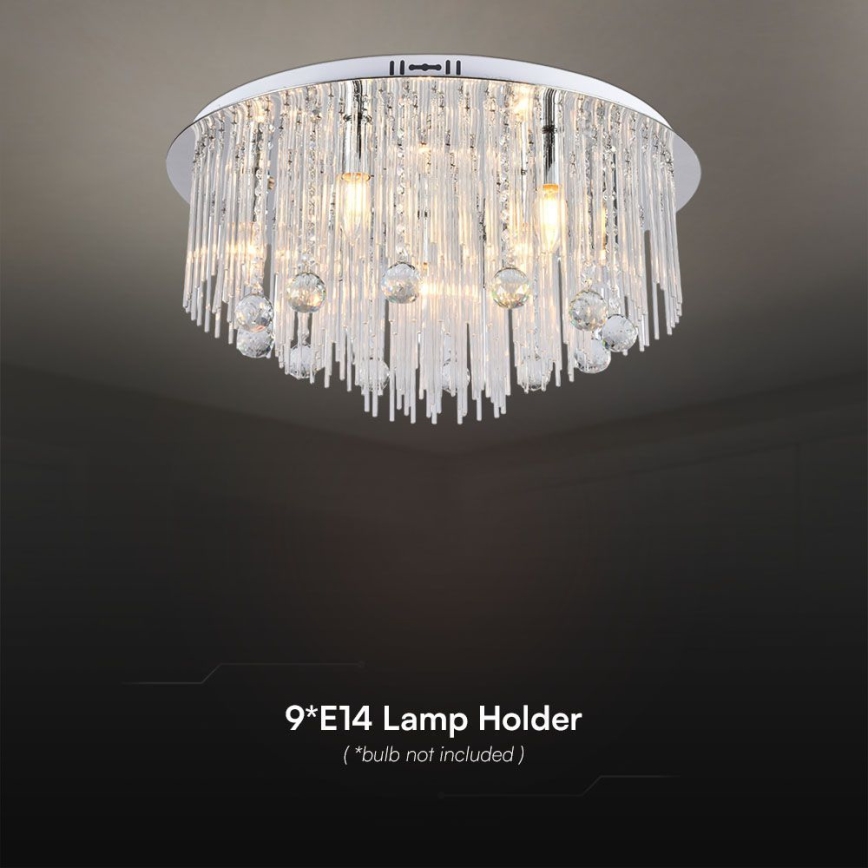Loftlampe 9xE14/40W/230V diameter 60 cm