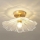 Loftlampe ACRYLIC 1xE27/40W/230V Ø 28 cm guld