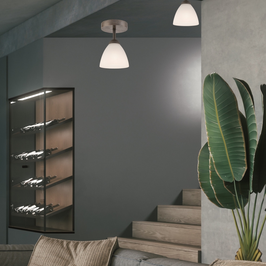 Loftlampe ADRIANO 1xE27/60W/230V bøg