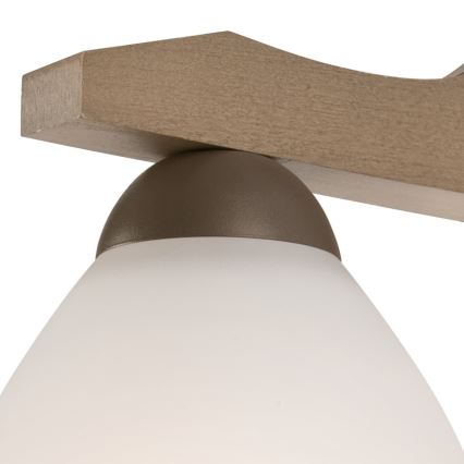 Loftlampe ADRIANO 3xE27/60W/230V bøg - FSC certificeret