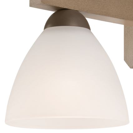 Loftlampe ADRIANO 3xE27/60W/230V bøg - FSC certificeret