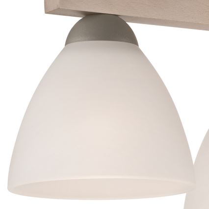 Loftlampe ADRIANO 3xE27/60W/230V bøg - FSC certificeret