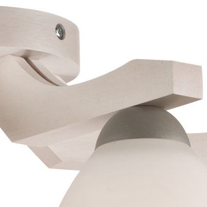 Loftlampe ADRIANO 5xE27/60W/230V bøg - FSC certificeret