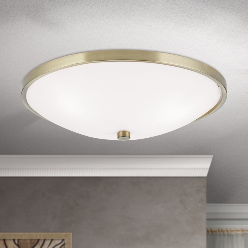Loftlampe AIDA 3xE27/60W/230V diameter 40 cm messing
