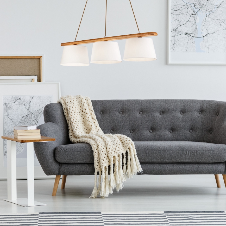 Loftlampe på kabel AIDA 3xE27/60W/230V eg