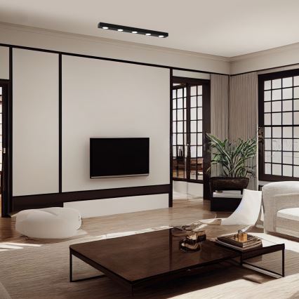 Loftlampe ALEXANDER 5xGX53/12W/230V sort
