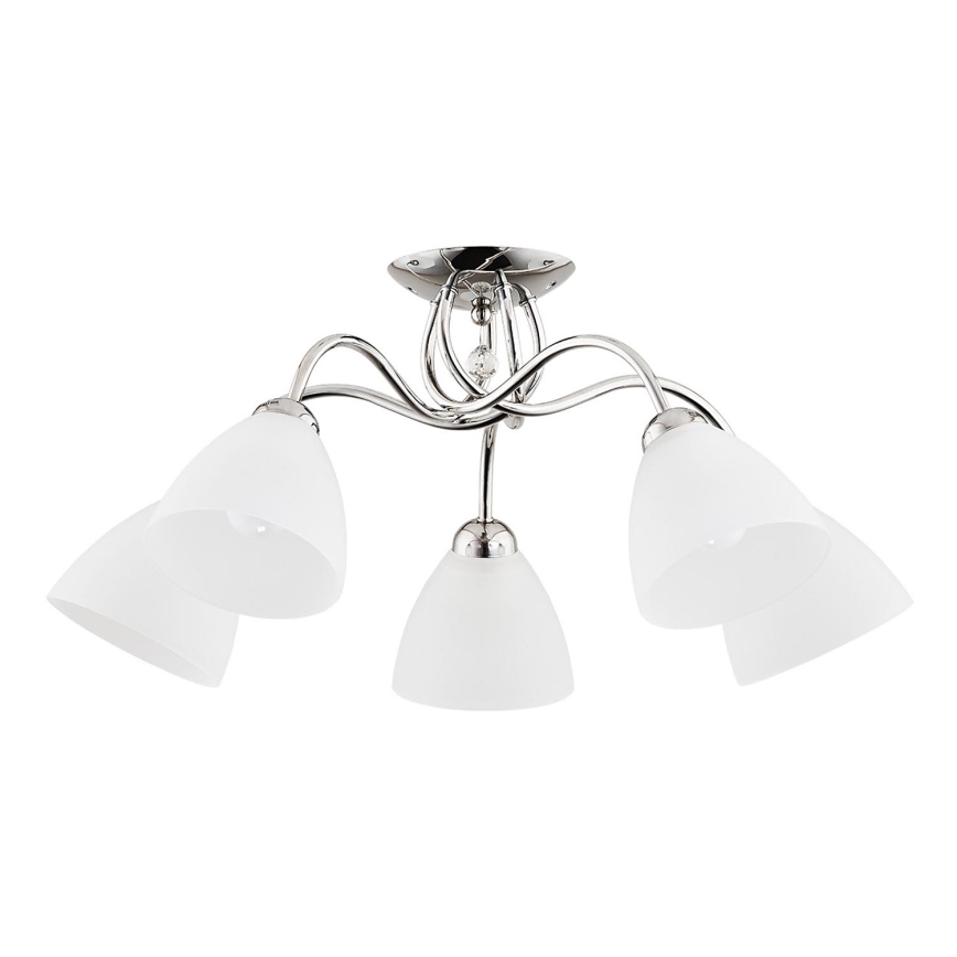 Loftlampe AMARILLO 5xE27/15W/230V skinnende krom