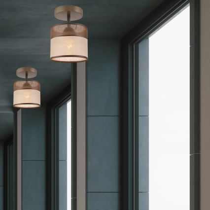 Loftlampe ANDREA 1xE27/60W/230V bøg