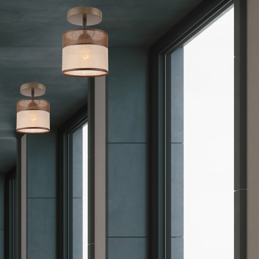 Loftlampe ANDREA 1xE27/60W/230V bøg