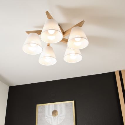 Loftlampe ANTONIO 5xE14/40W/230V eg