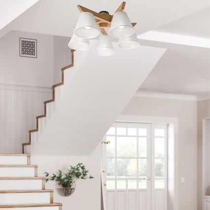 Loftlampe ANTONIO 5xE14/40W/230V eg