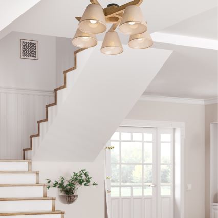 Loftlampe ANTONIO 5xE14/40W/230V eg