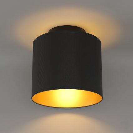 Loftlampe ARDEN 1xE27/15W/230V Ø 18 cm sort