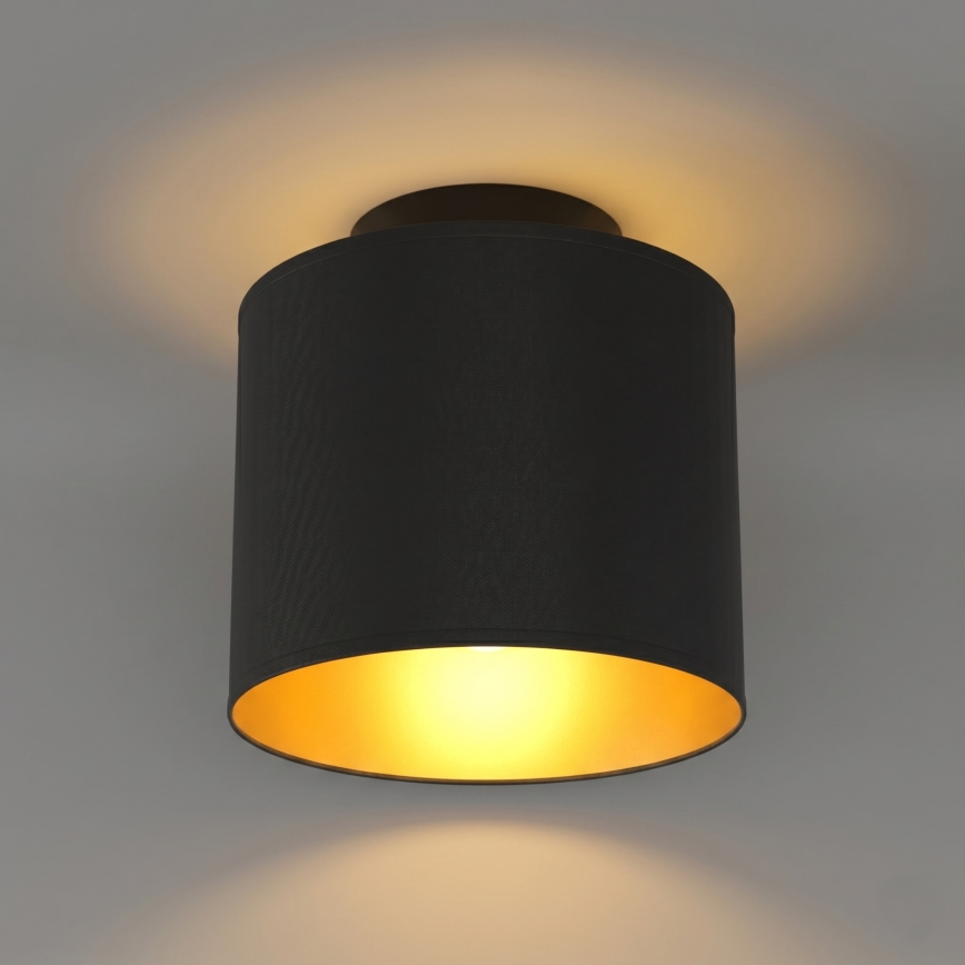 Loftlampe ARDEN 1xE27/15W/230V Ø 18 cm sort