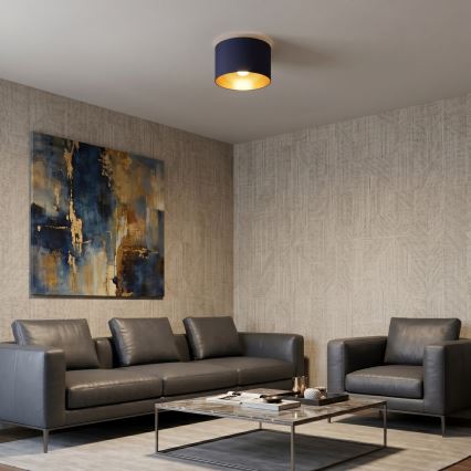 Loftlampe ARDEN 1xE27/15W/230V Ø 25 cm blå