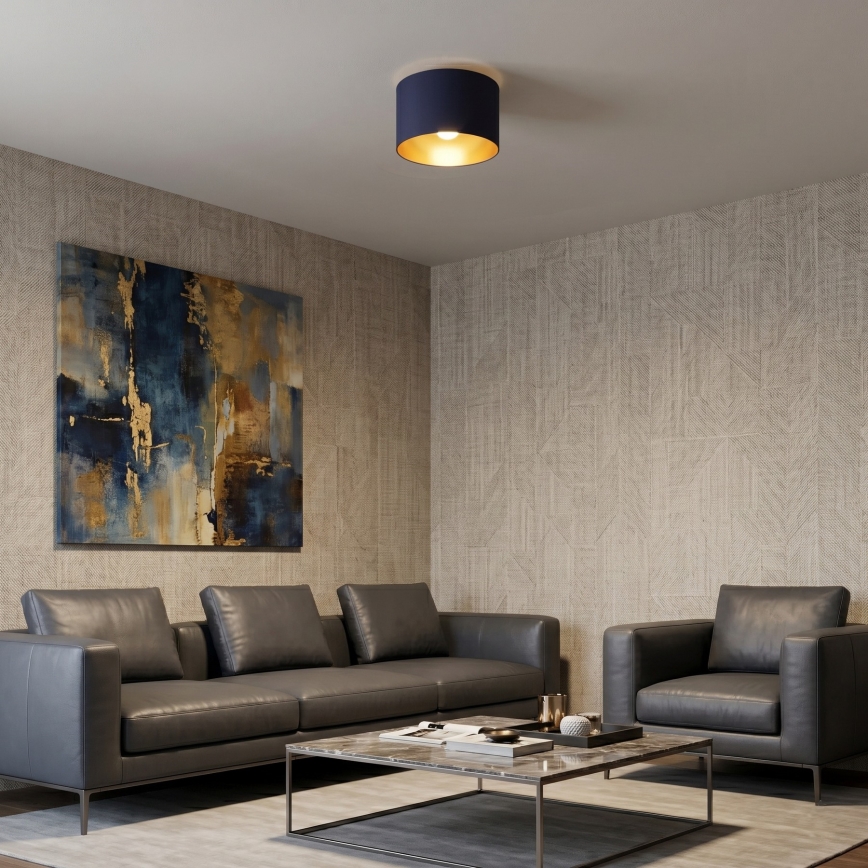 Loftlampe ARDEN 1xE27/15W/230V Ø 25 cm blå