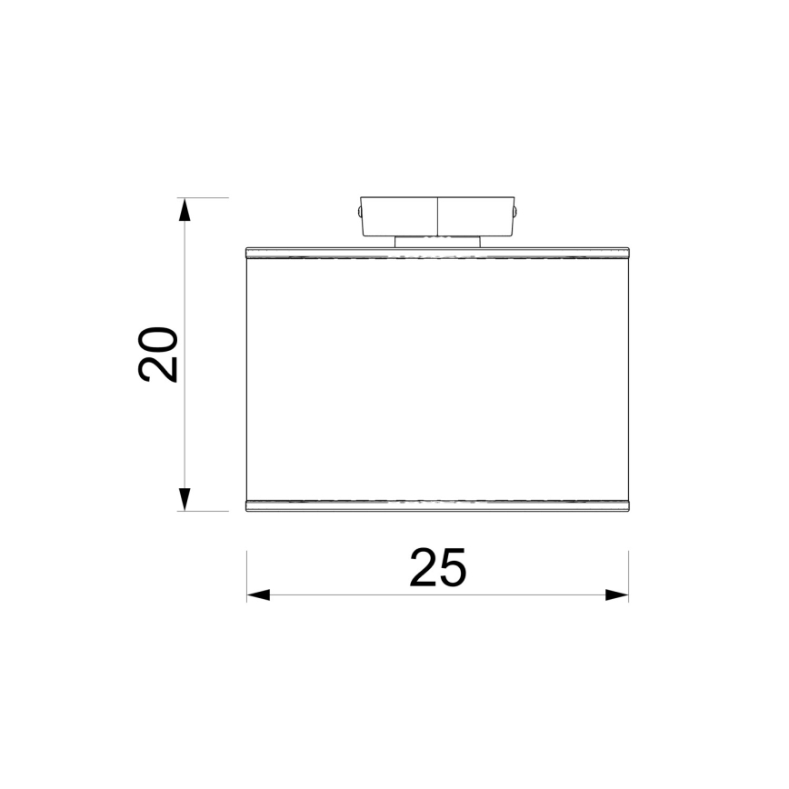 Loftlampe ARDEN 1xE27/15W/230V Ø 25 cm blå