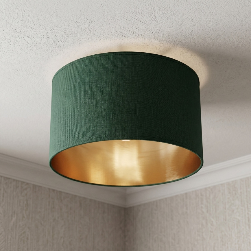 Loftlampe ARDEN 1xE27/15W/230V Ø 40 cm grøn
