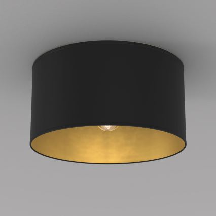 Loftlampe ARDEN 1xE27/15W/230V Ø 40 cm sort
