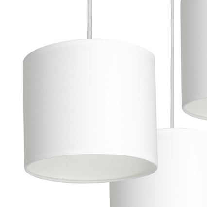 Loftlampe på ledning ARDEN 3xE27/60W/230V hvid