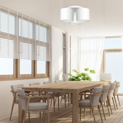 Loftlampe ARDEN 3xE27/60W/230V hvid, plafondmonteret