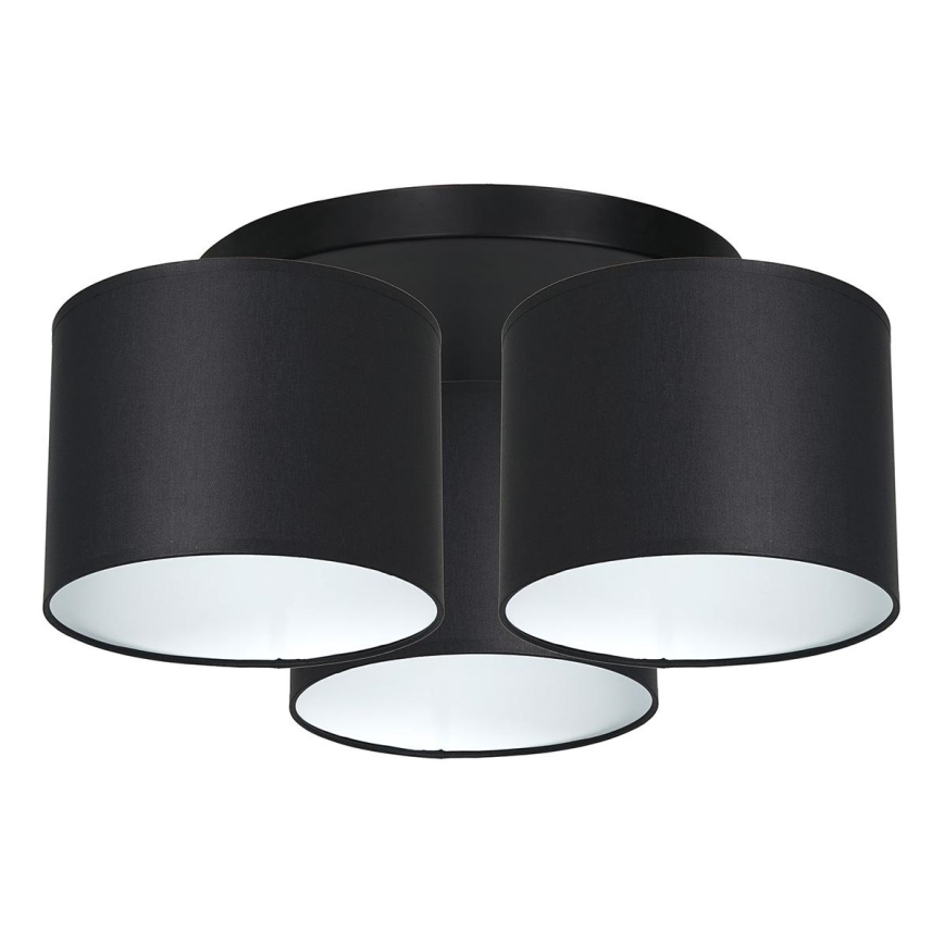 Loftlampe ARDEN 3xE27/60W/230V sort/hvid