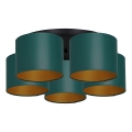 Loftlampe ARDEN 5xE27/60W/230V grøn/guld