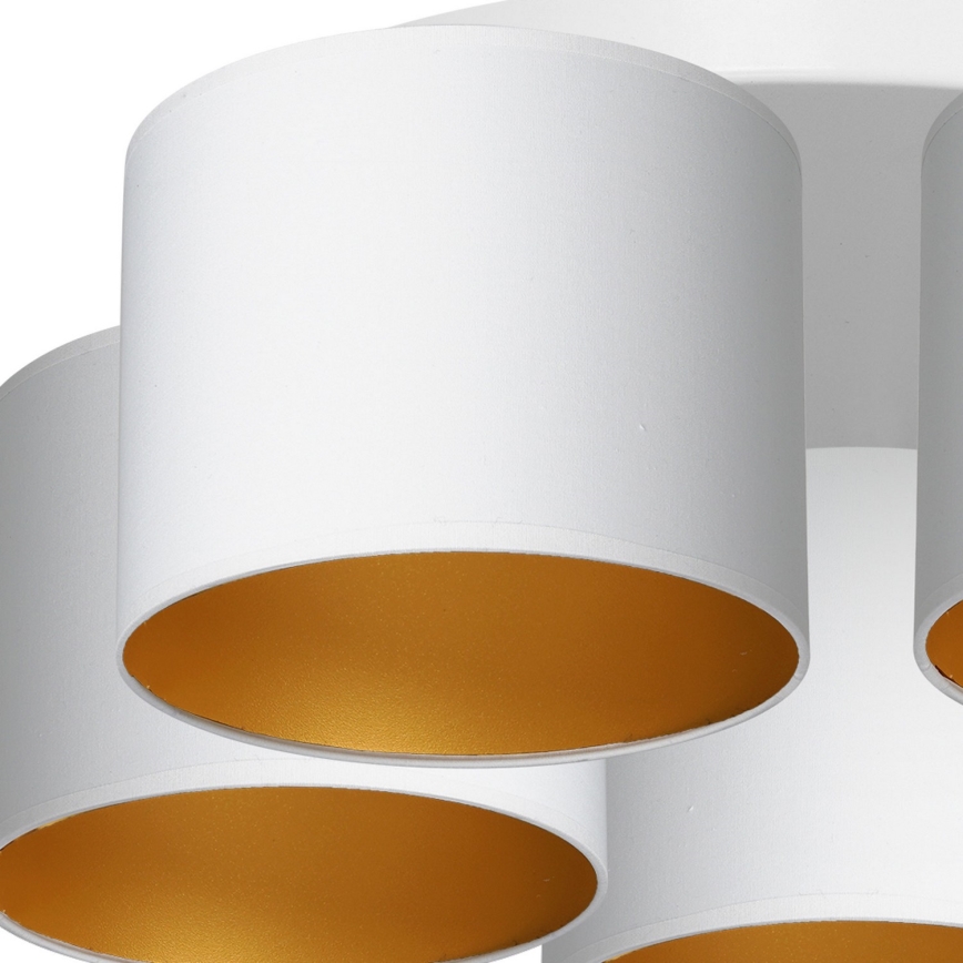 Loftlampe ARDEN 5xE27/60W/230V hvid/guld